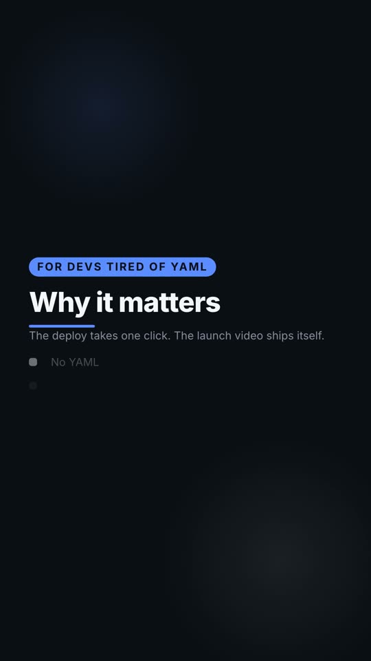 Frame from a vertical video rendered by SuperPost's motion engine